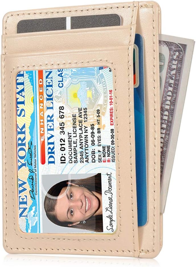 Slim RFID Card Holder — Full Grain Leather, Front Pocket - Image 2