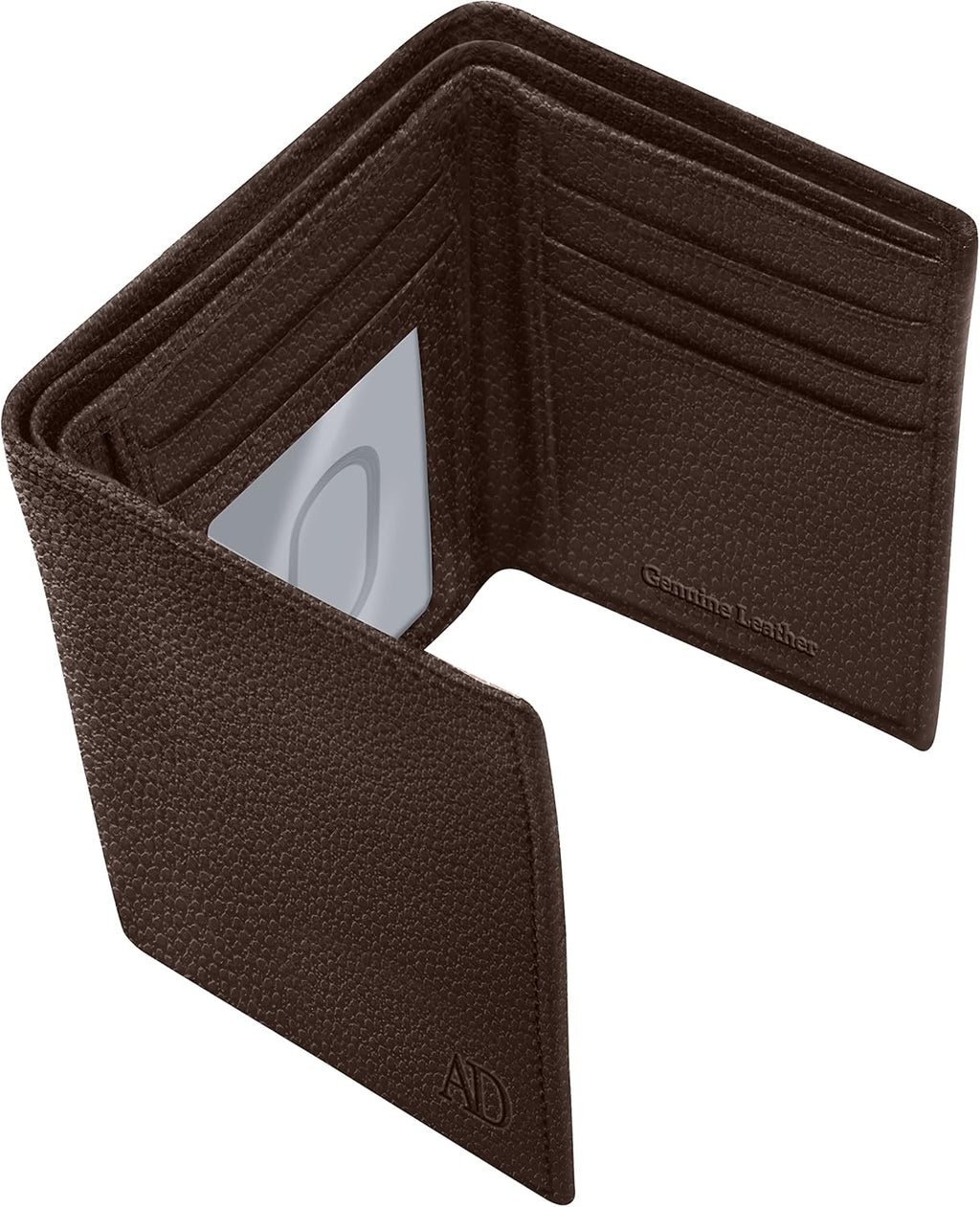 Men's Slim Trifold Wallet — RFID Blocking, Genuine Leather - Image 6