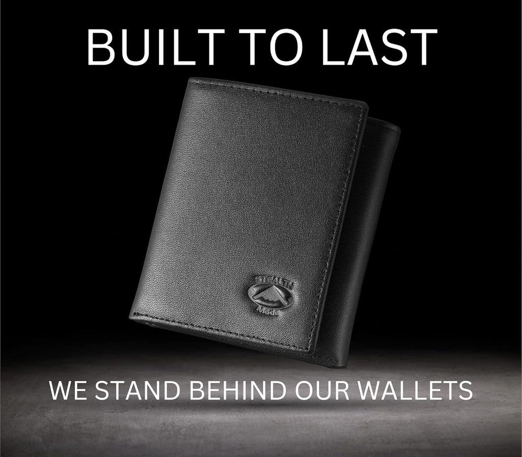 Men's Trifold Wallet — RFID Blocking, Flip-Out ID Holder - Image 6