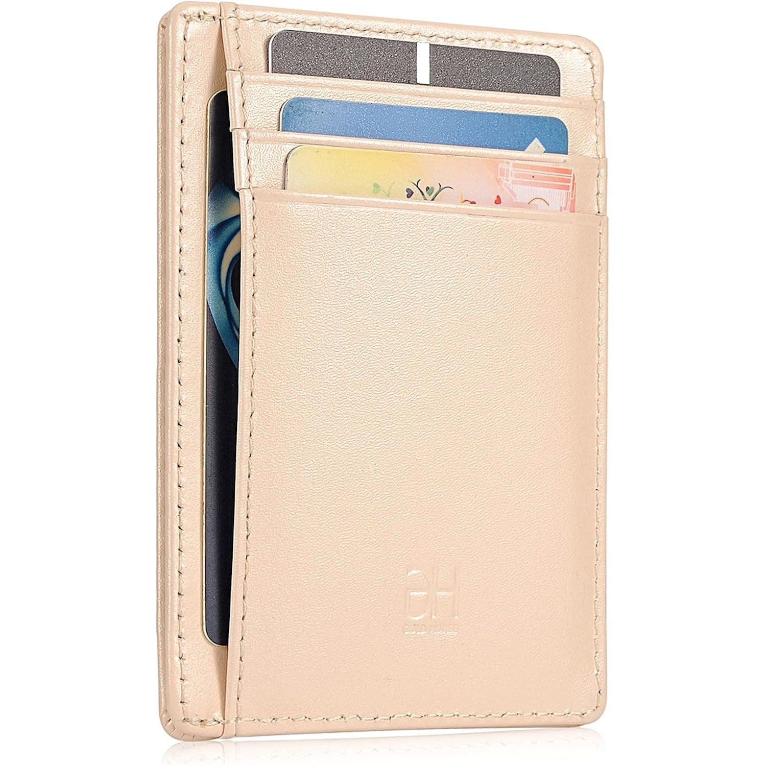 Slim RFID Card Holder — Full Grain Leather, Front Pocket